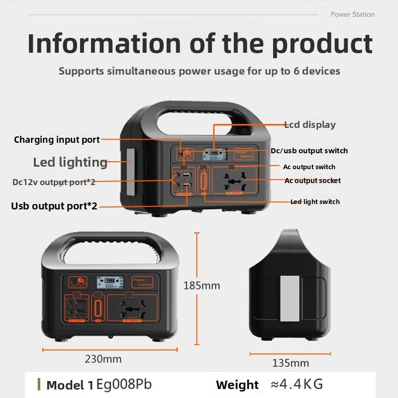 150W Solar Generator 220V/110V Portable for Camping Home Use Power Supply