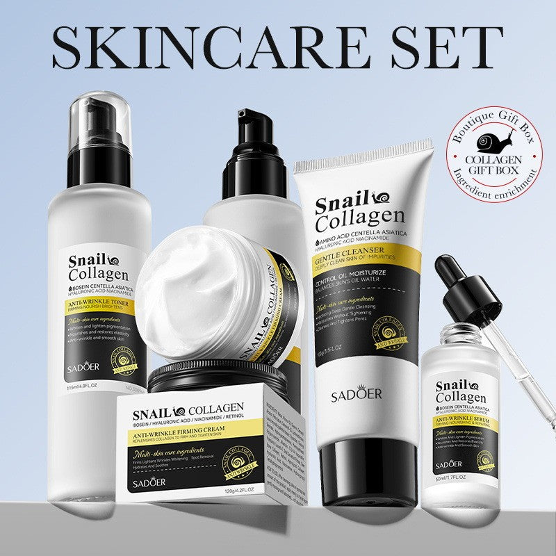 Snail Collagen Anti-Aging Skincare Set Firming Skin Care Makeup for Women Cream