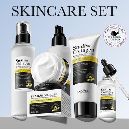 Snail Collagen Anti-Aging Skincare Set Firming Skin Care Makeup for Women Cream