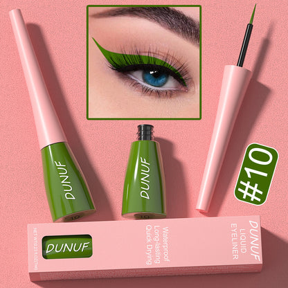 8Color Waterproof Liquid Eyeliner Vibrant Longwear Smudge-Proof Makeup for Women