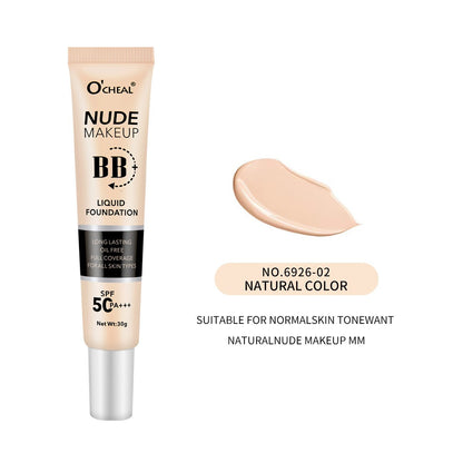 CC BB Cream SPF50+ PA+++ Color Correcting Brightening Makeup Base Sunscreen