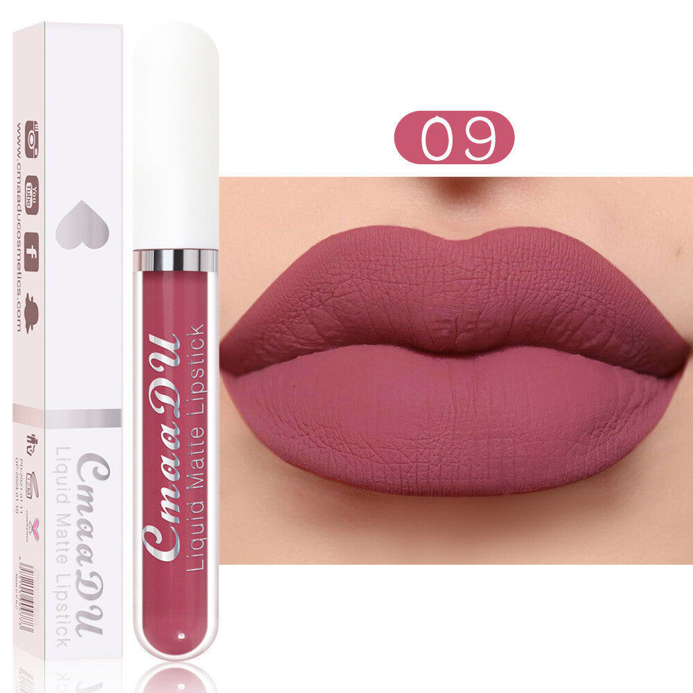 18 Colors Matte Liquid Lipstick - Waterproof, Transfer-Resistant Lip Gloss