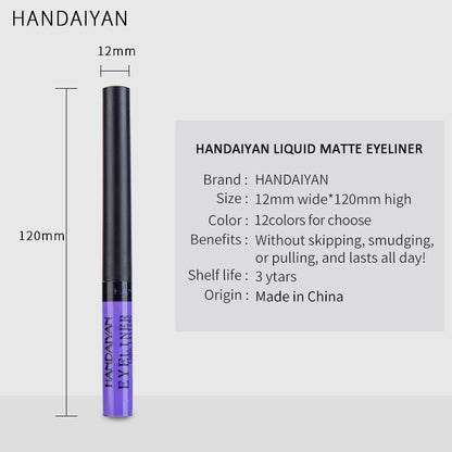 42-Color Matte Eyeliner Longwear, Waterproof, No Smudging Waterproof Makeup