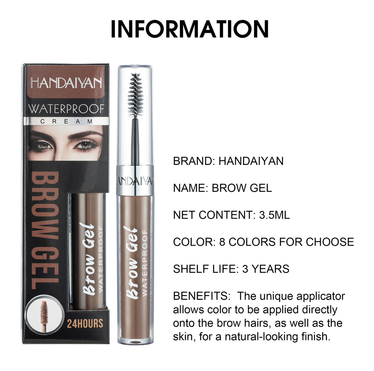 Dual-Ended Eyebrow Liner Waterproof & Smudge-Proof · Quick-Dry Brow Pen & Tint