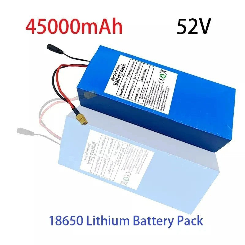 52V 45Ah 14S6P Li-ion Battery Pack High Power with BMS for Electric Bicycle
