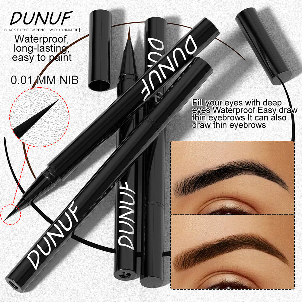 2-Color Liquid Eyeliner Waterproof Quick-Dry Smudge-Proof Eyes Makeup for Women