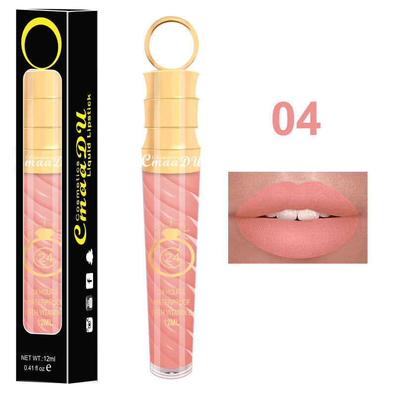 20 Colors 12ML Chili Lip Gloss - Matte/Shimmer, Waterproof, Twist Design