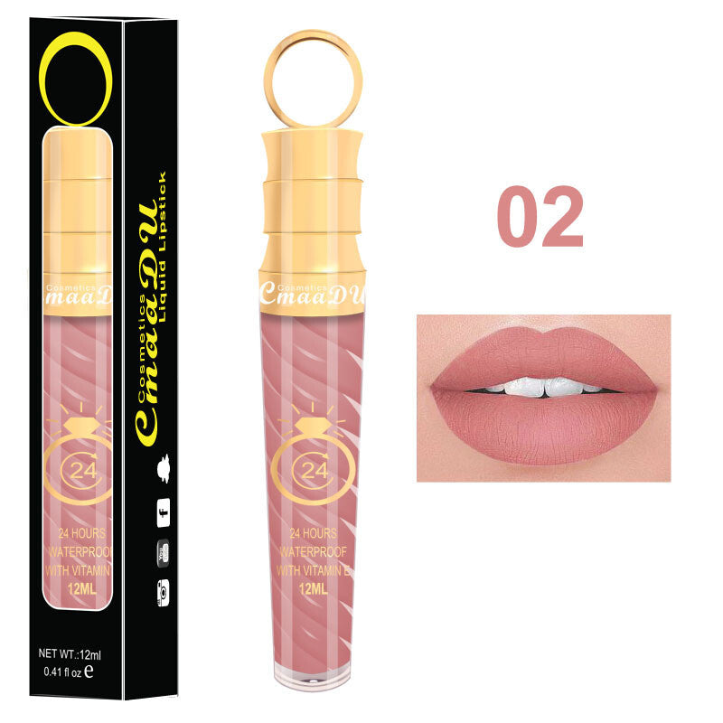20 Colors 12ML Chili Lip Gloss - Matte/Shimmer, Waterproof, Twist Design