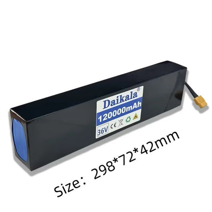 36V 120Ah 10S3P High-Capacity Li-ion Battery for E-Bike Scooter Car Conversion
