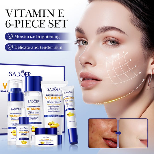 Evening Primrose & Vitamin E Skincare Gift Set Hydrating Cleanser Lotion Cream