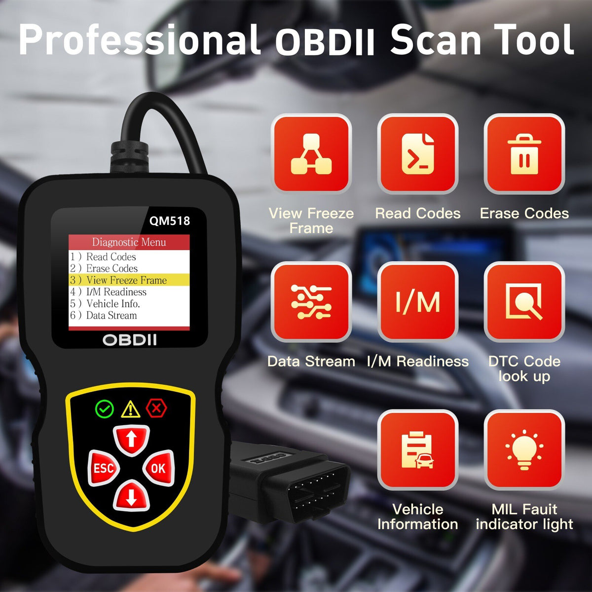 2025 New Model OBD Car Fault Diagnostic Service Tools Code Readers Scanners