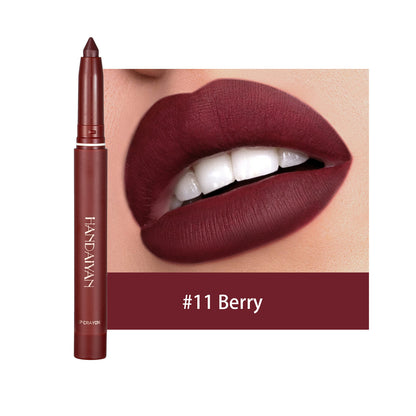 Lipstick Pencil Waterproof Non Stick Cup Matte Lipliner Thread Hook Lip Marker