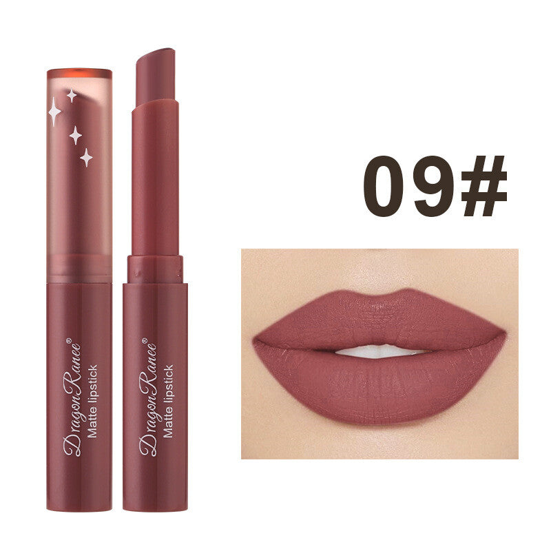 Matte Velvet Lipstick & Lip Liner - Nude & Red Waterproof Long lasting