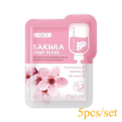 Cleaning Skin Masks Set 6 Scent mud skin Pores Cleaning Hydrating Oil-control
