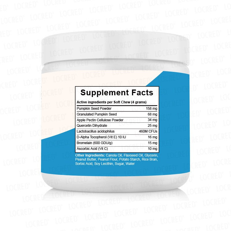 Dog Anal Gland Support Chewable Treats Peanut Butter Flavor 85oz 240g