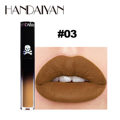 Gothic Lip Gloss Halloween Dark Matte Lip Glaze Vampire Stain Black Purple Green