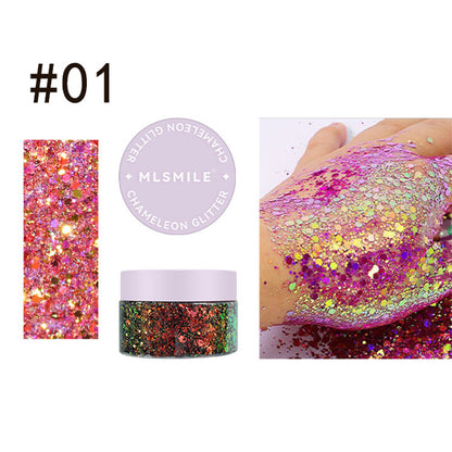 Chameleon Glitter Gel Eyeshadow Halloween Cosplay Face Body Makeup Eye shadow