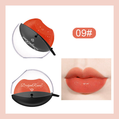 Lip-Shaped Color-Changing Lipstick - Pearl Shimmer & Long Lasting Easy to Color