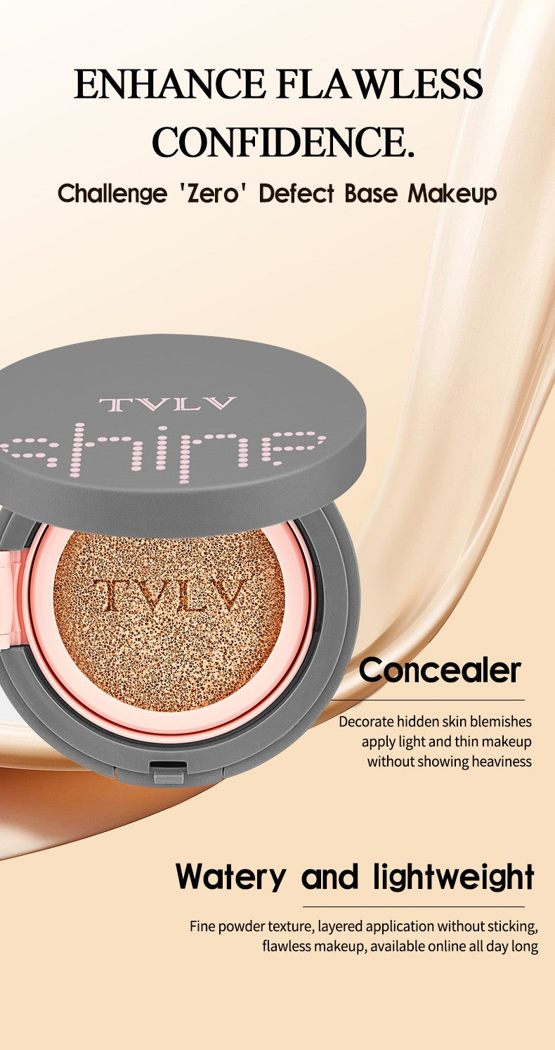 Full Coverage Cushion BB Tinted Moisturizer - Waterproof Brightening Contour