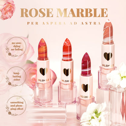 Marble Matte Lipstick 4 Colors Velvet Matte Finish Moisturizing and Long Lasting