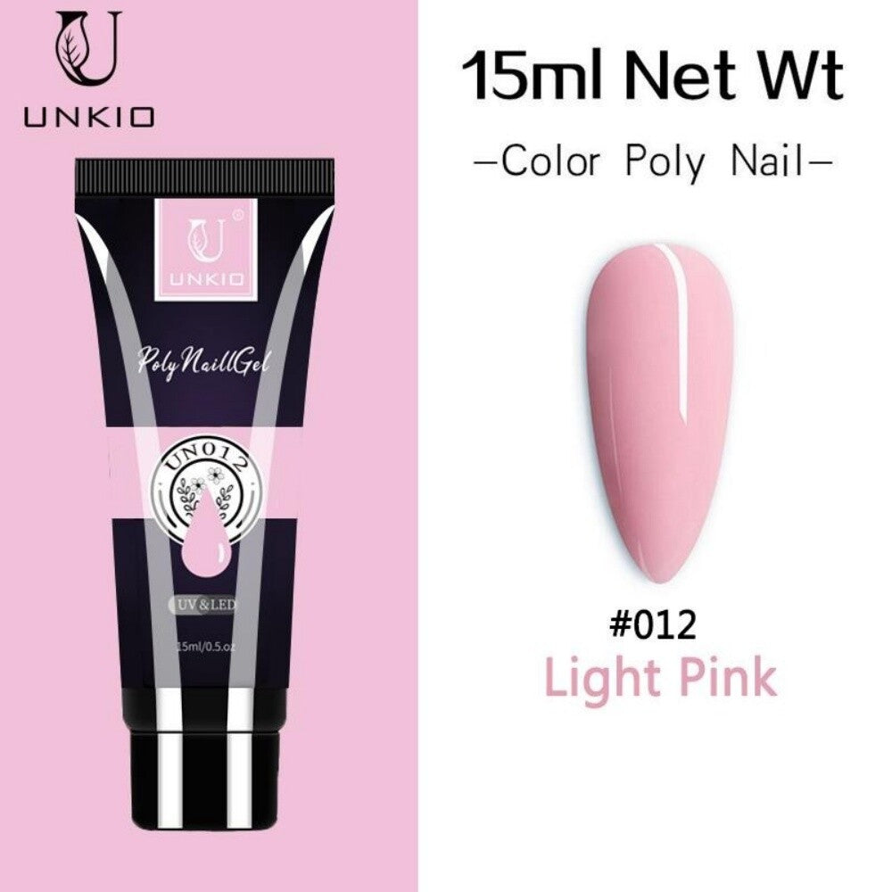 15ml Nude Quick Extension Poly Nail Gel Soak Off Nail Art Gel Acrylic Gel Polish