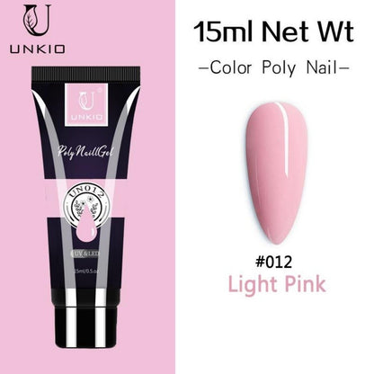 15ml Nude Quick Extension Poly Nail Gel Soak Off Nail Art Gel Acrylic Gel Polish