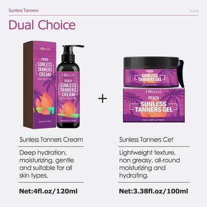 Tropical Fruit Self Tanner - Waterproof Gel, Buildable Natural Glow Self-Tanning