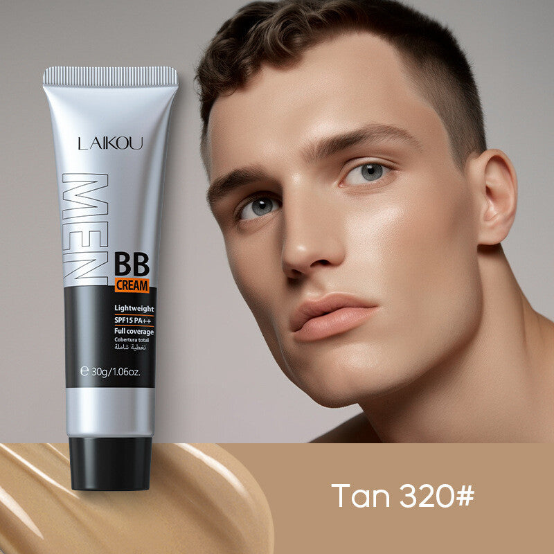 1.06oz BB Cream For Men Makeup Base Cover Flaws Oil Control Anti-Aging