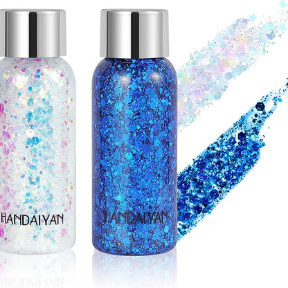 Liquid Glitter Eyeshadow Gel - Face & Body Sparkle, Longwear Shimmer Eye Shadow
