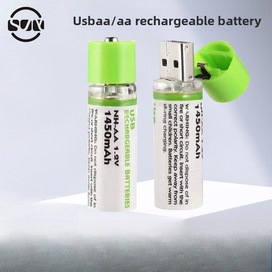 AA High Capacity Rechargeable Battery with USB Charging for Toys