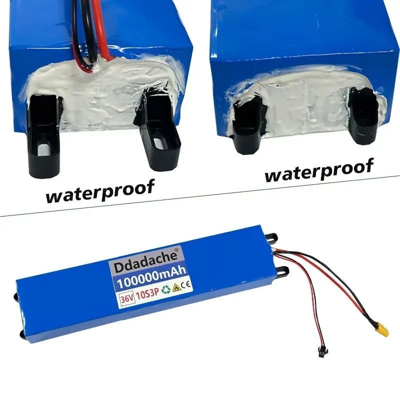 36V 100Ah 500W Li-ion Battery for Xiaomi M365, 10S3P w/ BMS, E-Bike Scooter