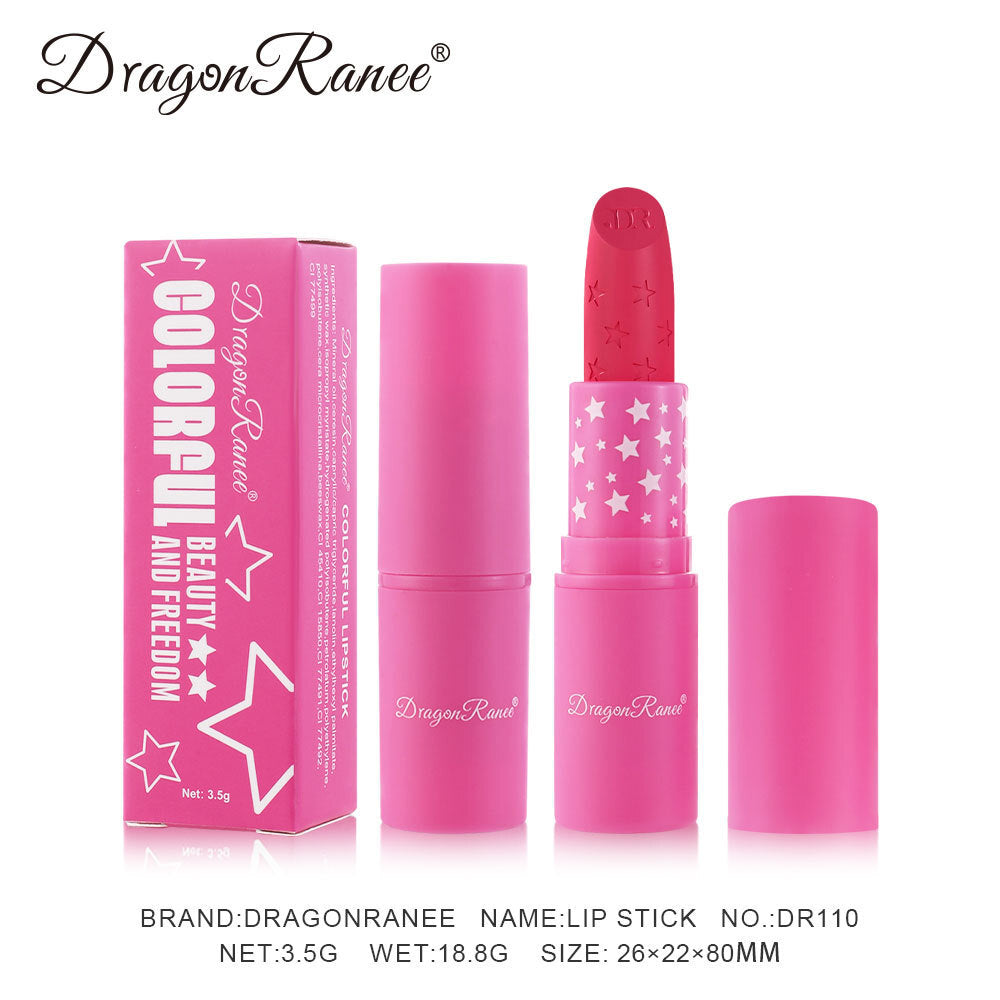 Velvet Matte Star Lipstick - Waterproof & Non-Stick Long Lasting Red Nude