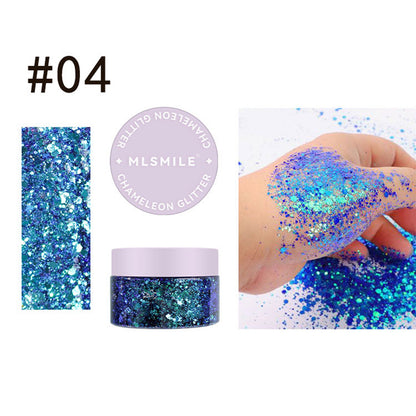 Chameleon Glitter Gel Eyeshadow Halloween Cosplay Face Body Makeup Eye shadow