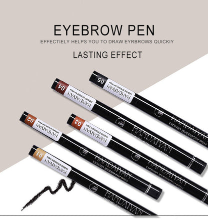4-Prong Liquid Brow Pen - Ultra-Fine Tip,Eyebrow Liner, Waterproof Long Lasting