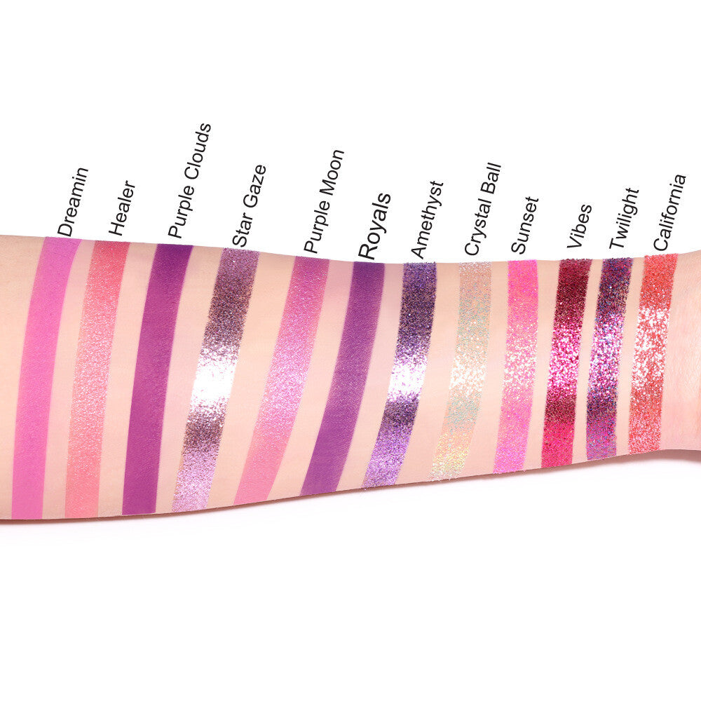 12-Color Shimmer Eyeshadow Palette - Velvet Sparkle, Long Lasting Eye shadow