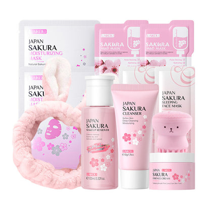 Skin Care set Skin Masks Cleansing Device Eye Mask Essence Cleanser Hand Cream