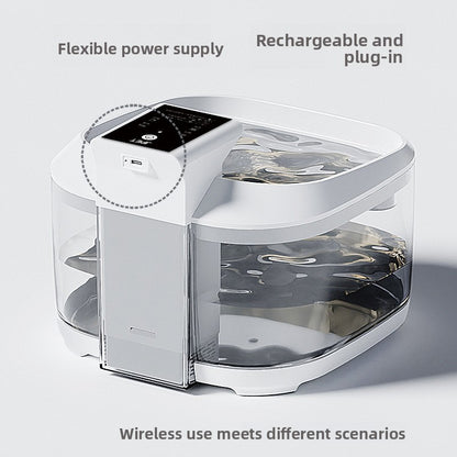 PetFlow Rechargeable Cat Dog Water Dispenser, Cordless Auto Flow