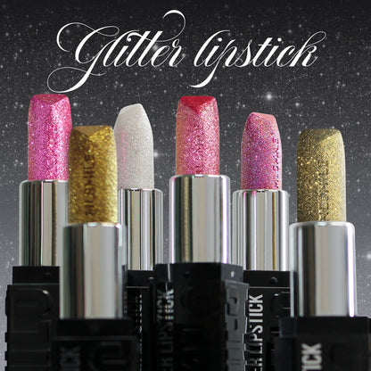 6 Colors Glitter Pearl Lipstick for Women Metallic diamond Long Lasting