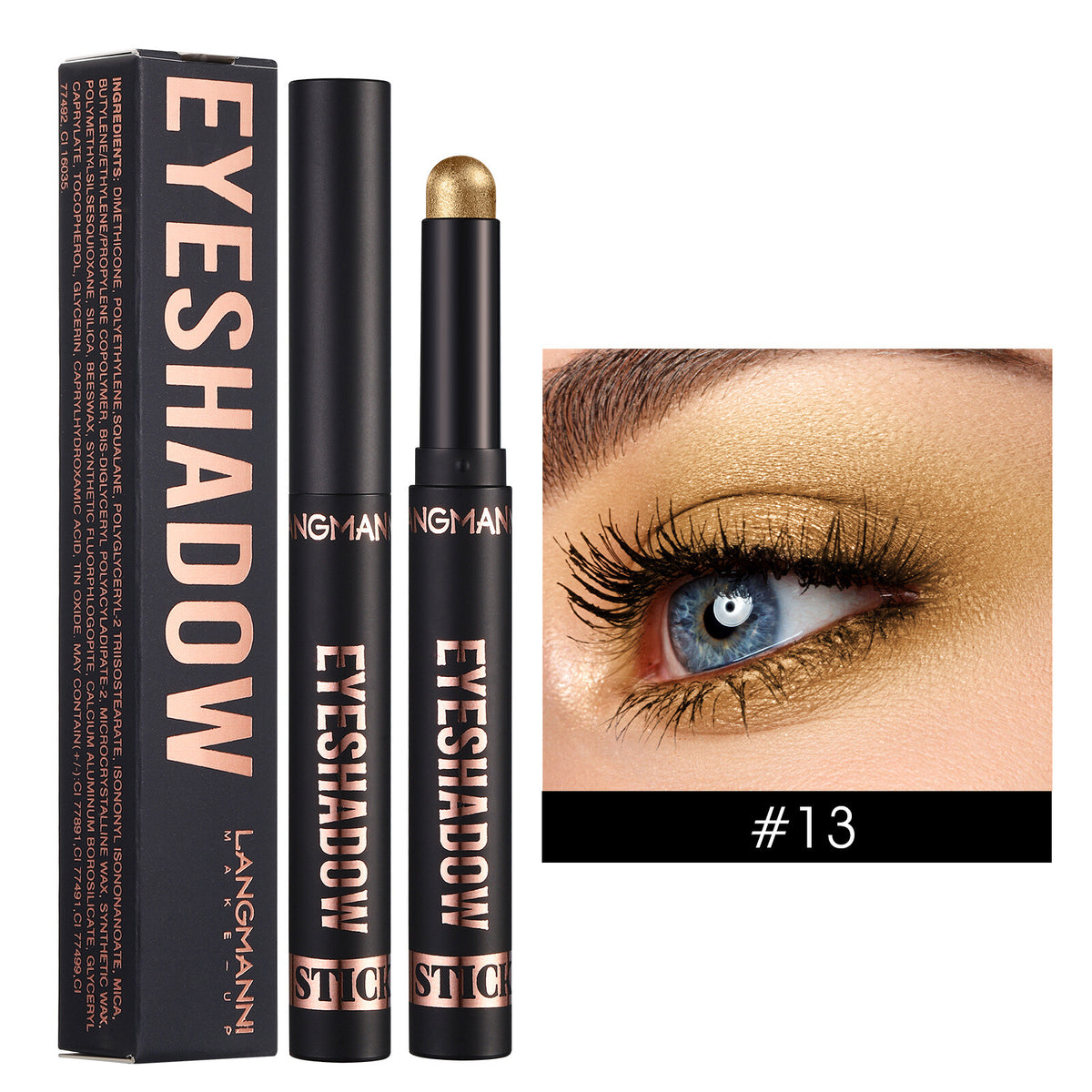 Waterproof Eye Shadow Sticks - Matte & Shimmer, Longwear, No Creasing