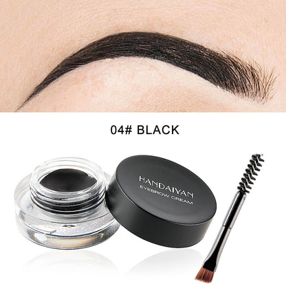 12-Color Eyebrow Liner & Mascara with Brush- Waterproof For Sparse Brows
