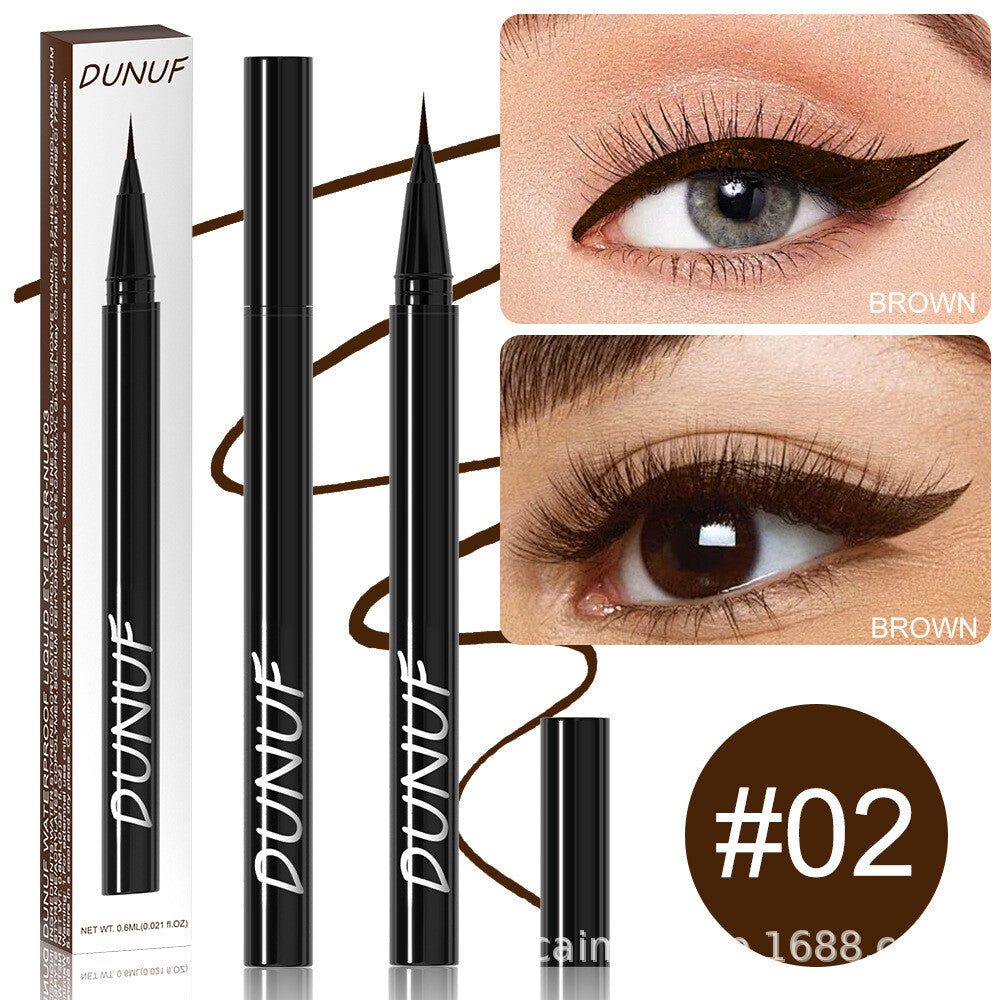 2-Color Liquid Eyeliner - Waterproof, Quick-Dry, Smudge-Proof Makeup for Women
