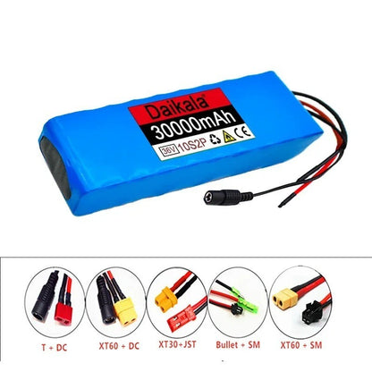 10S2P 36V 30Ah Li-ion Battery Pack for Electric Scooter E-bike with BMS