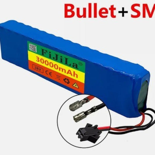 36V 30Ah 10S3P Rechargeable Li-ion Battery for 500W High Power E-Bike/Motorcycle