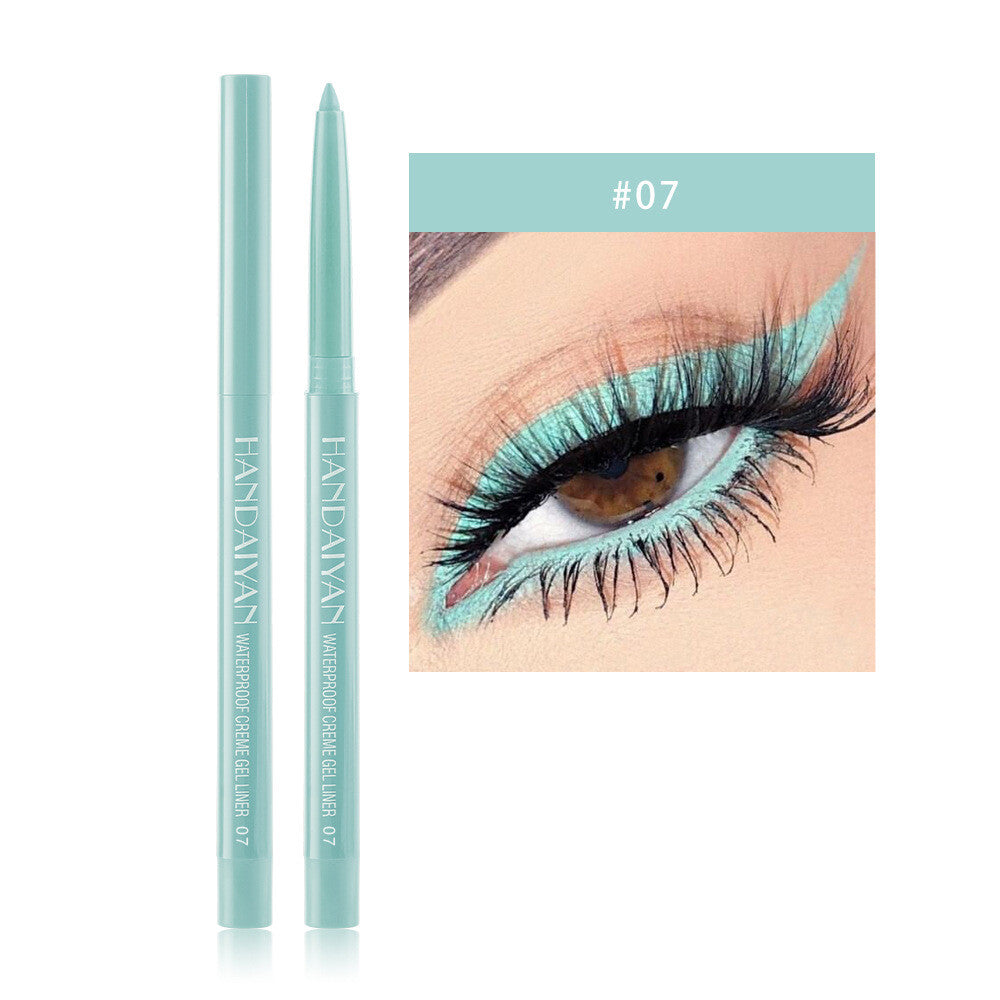 20-Color Eyeliner & Brow Pencil - Quick-Dry, Waterproof, Twist-Up Waterproof