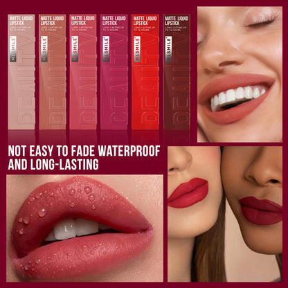 6 Colors Glitter Matte Lip Gloss Lasting Moisturizing Liquid Lipstick Lip Glaze