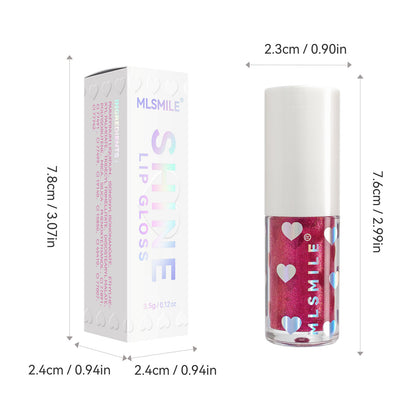 Lip Oil Balm Shiny Pearl Long-lasting Lip Gloss for Women Moisturizing Lip Tint