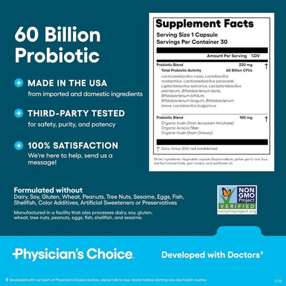 High Potency Probiotics with Organic Prebiotics for Digestive and Immune Health