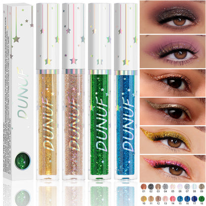 Long-lasting Shiny Glitter Liquid Eyeliner With 18 Colours Sequined eyeliner