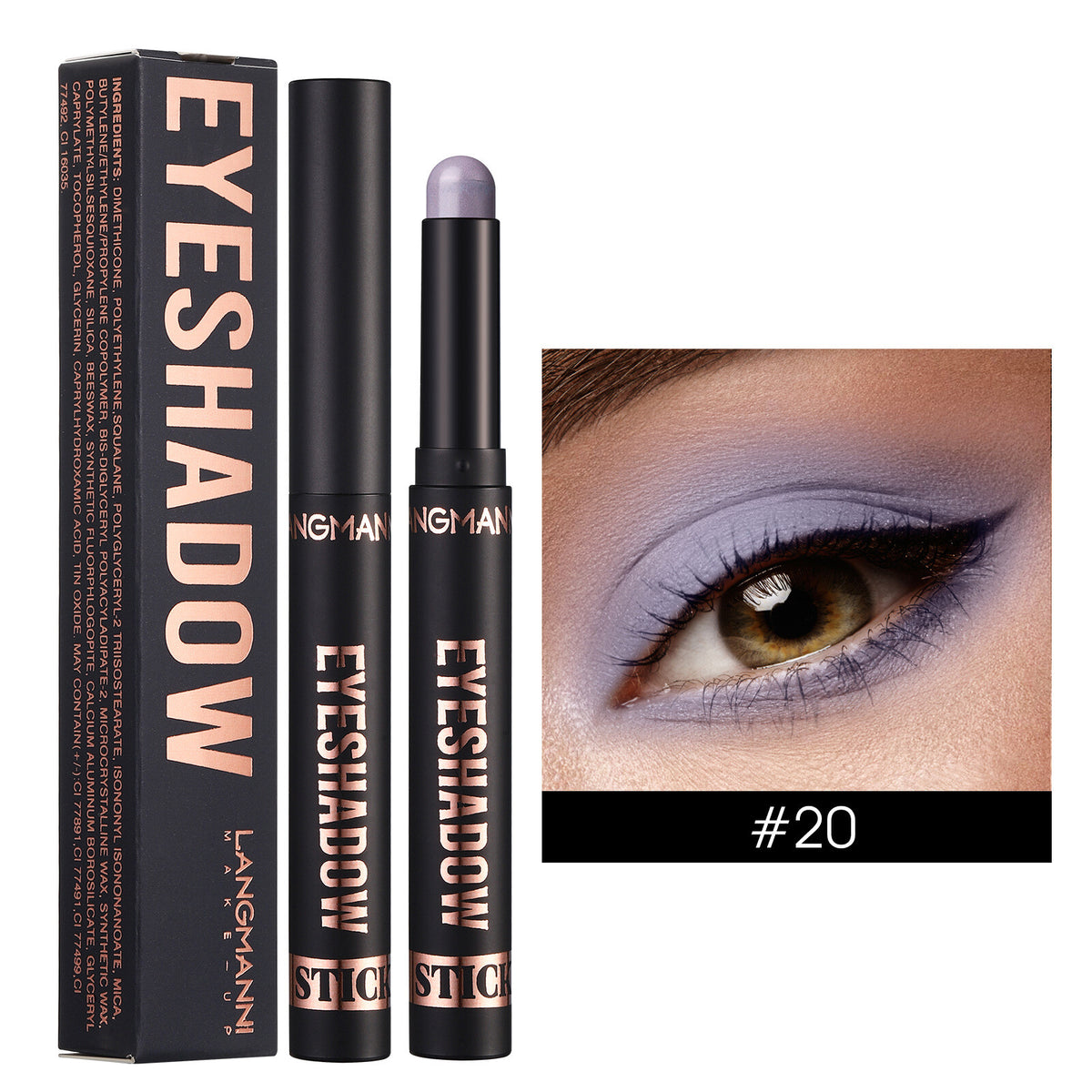 Waterproof Eye Shadow Sticks - Matte & Shimmer, Longwear, No Creasing