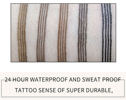 4-Prong Liquid Brow Pen - Ultra-Fine Tip,Eyebrow Liner, Waterproof Long Lasting